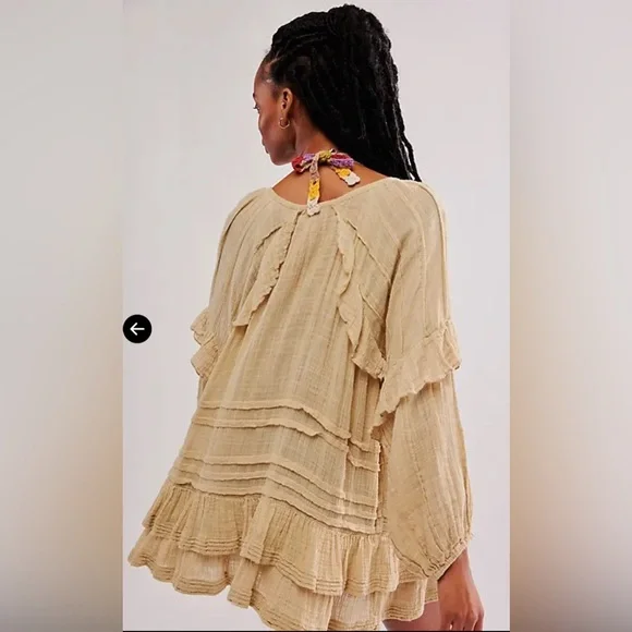 FP One Tamasi tunic - sz L Beige - Picture 2 of 7